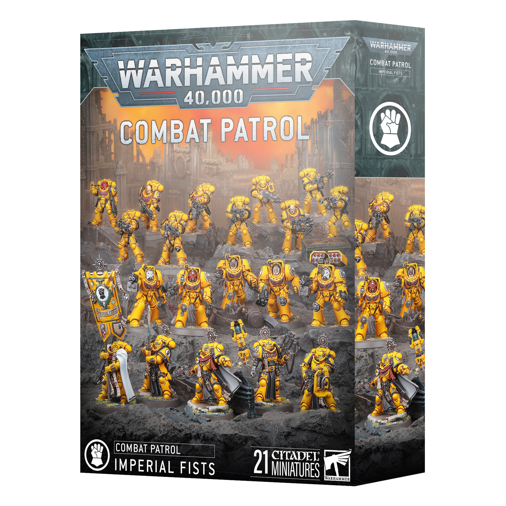 Games Workshop Warhammer 40k Space Marines Imperial Fists Combat Patrol 10E