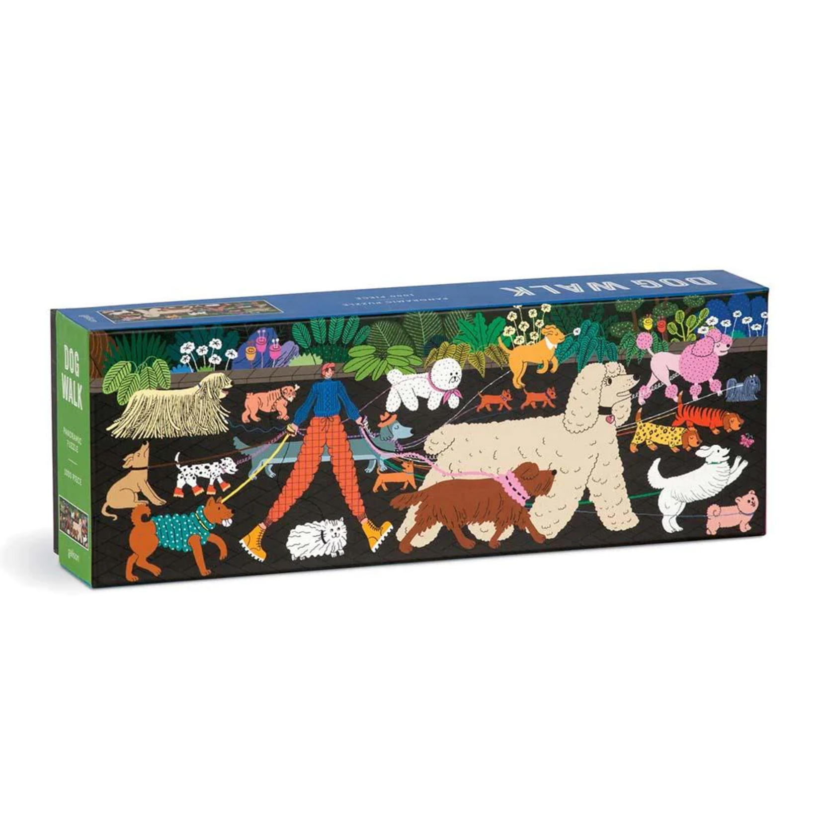 Galison 1000 pc Panoramic Puzzle Dog Walk