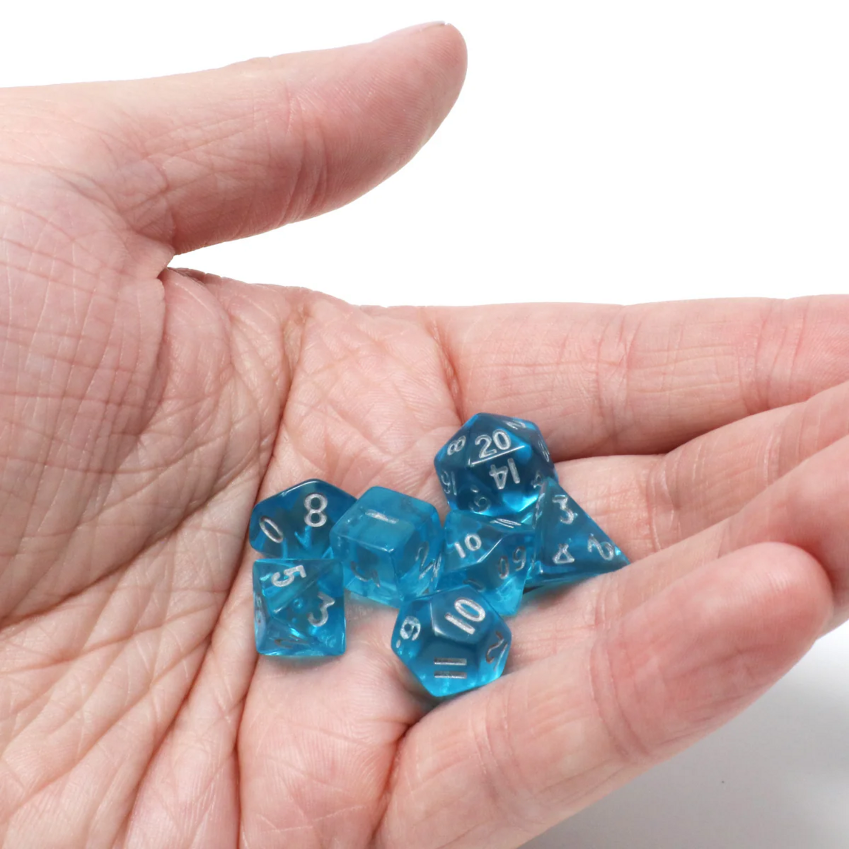 Die Hard Dice Die Hard Critlings High Tide Blue w/ Grey Polyhedral 7 die set