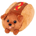 Squishable Squishable Snugglemi Snackers Dachshund Hot Dog 5 in