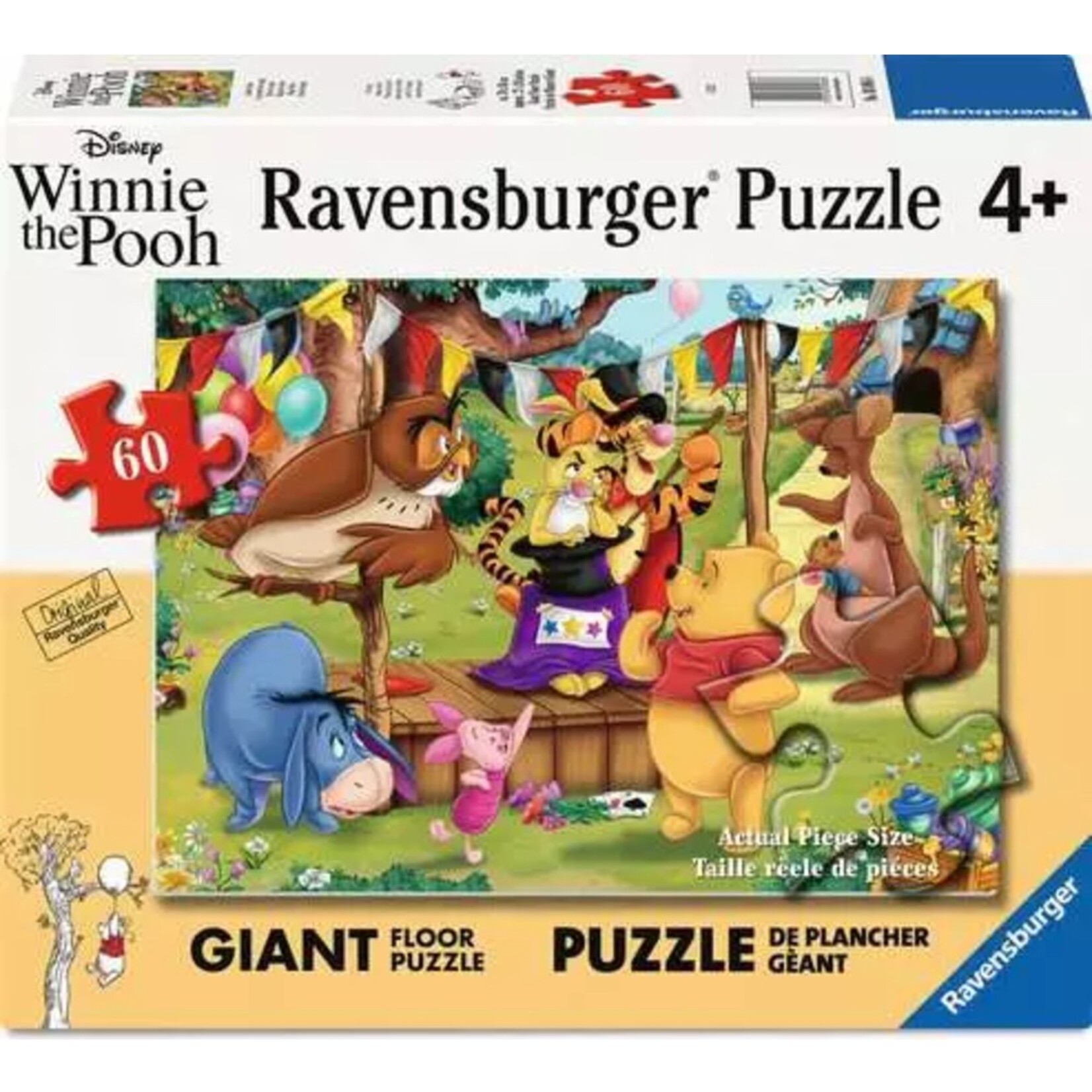 Ravensburger 60 pc Giant Floor Puzzle Winnie the Pooh Magic Show