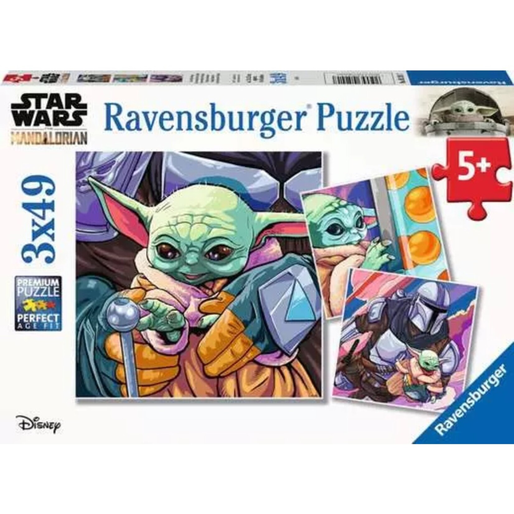 Ravensburger 3-in-1 49 pc Puzzle The Mandalorian Grogu Moments