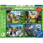 Ravensburger 4 x 100 pc Puzzle Minecraft Bumper Pack