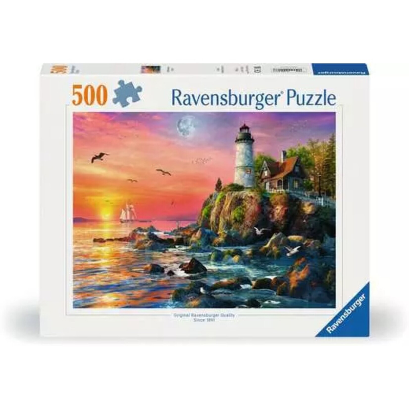 Ravensburger 500 pc Puzzle Lighthouse at Sunset