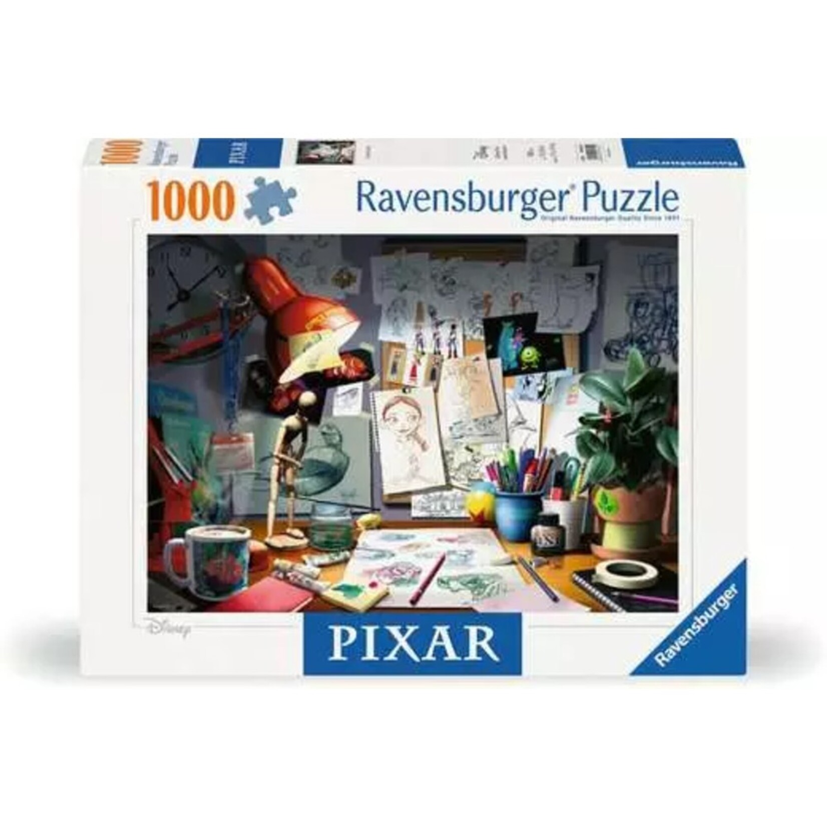 Ravensburger 1000 pc Puzzle Disney Pixar The Artist's Desk