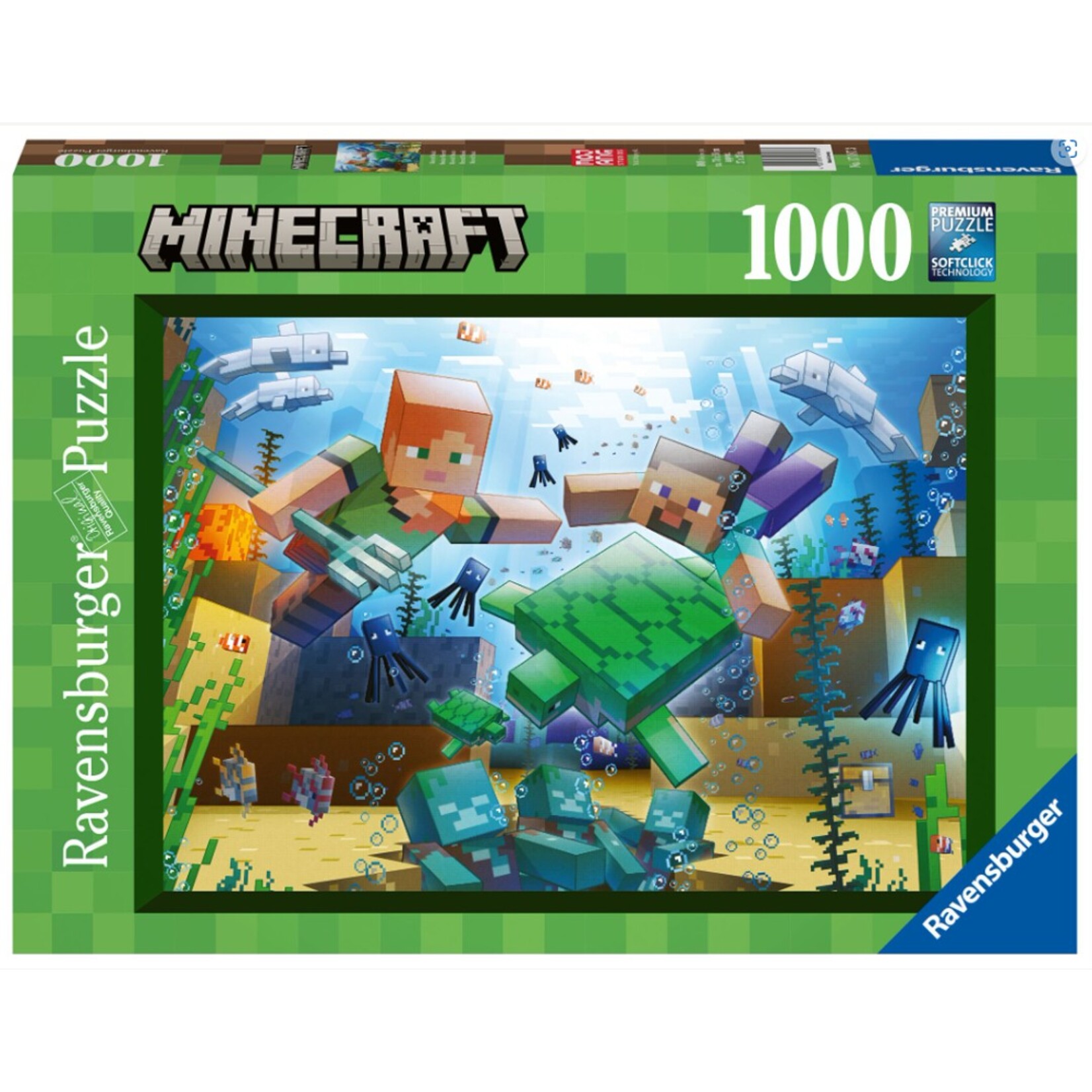 Ravensburger 1000 pc Puzzle Minecraft Mosaic