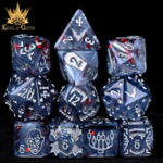 DND Dice DND Dice Vampiric Bloodline Polyhedral 11 die set