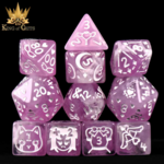 DND Dice DND Dice Magical Girls Polyhedral 11 die set