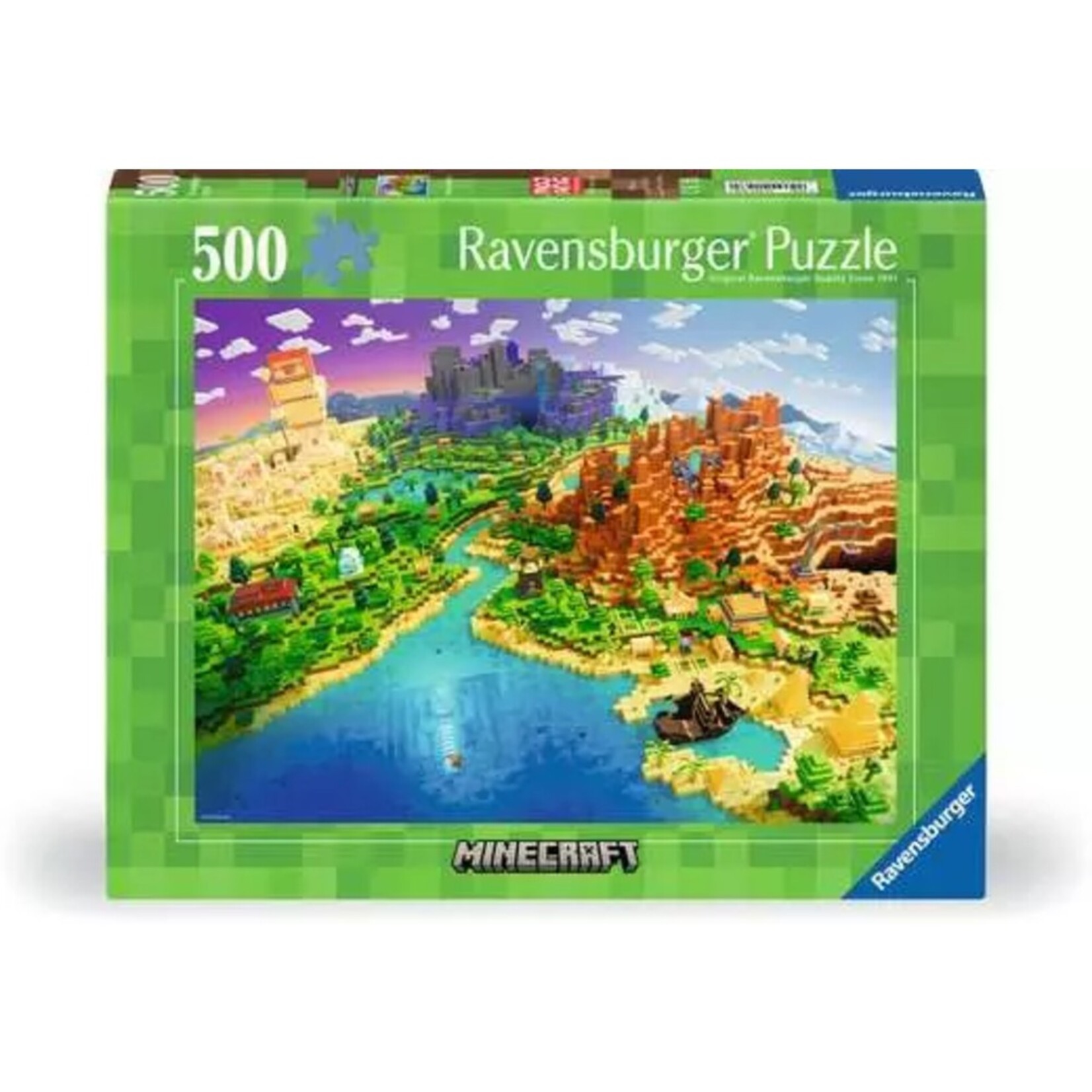 Ravensburger 500 pc Puzzle World of Minecraft