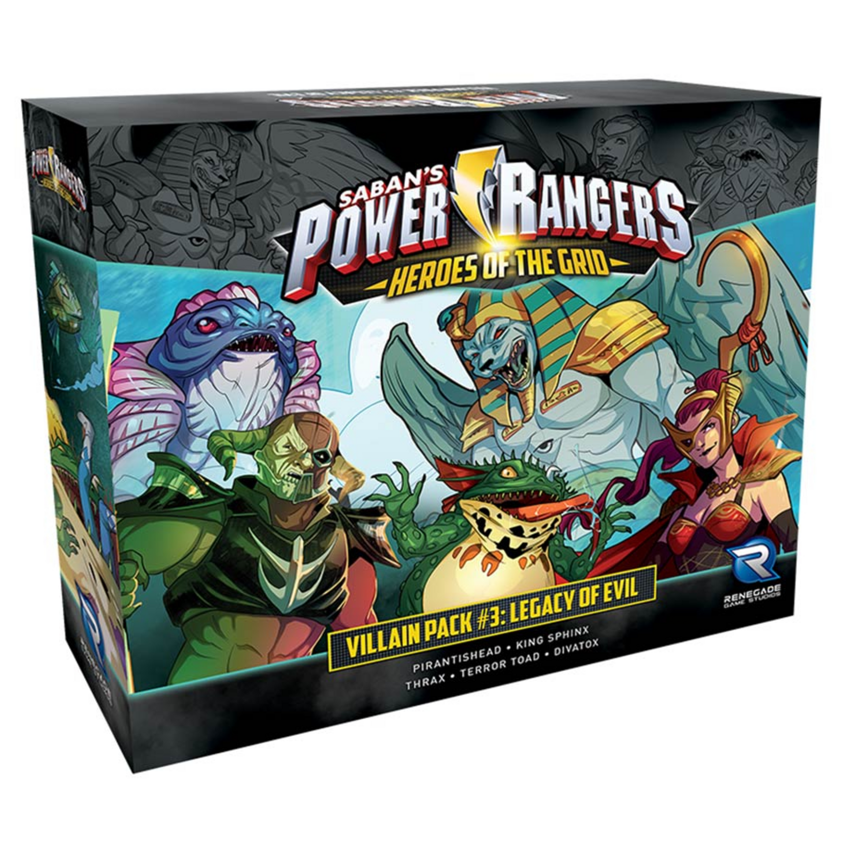 Renegade Game Studios Power Rangers Heroes of the Grid Villain Pack #3 Legacy of Evil