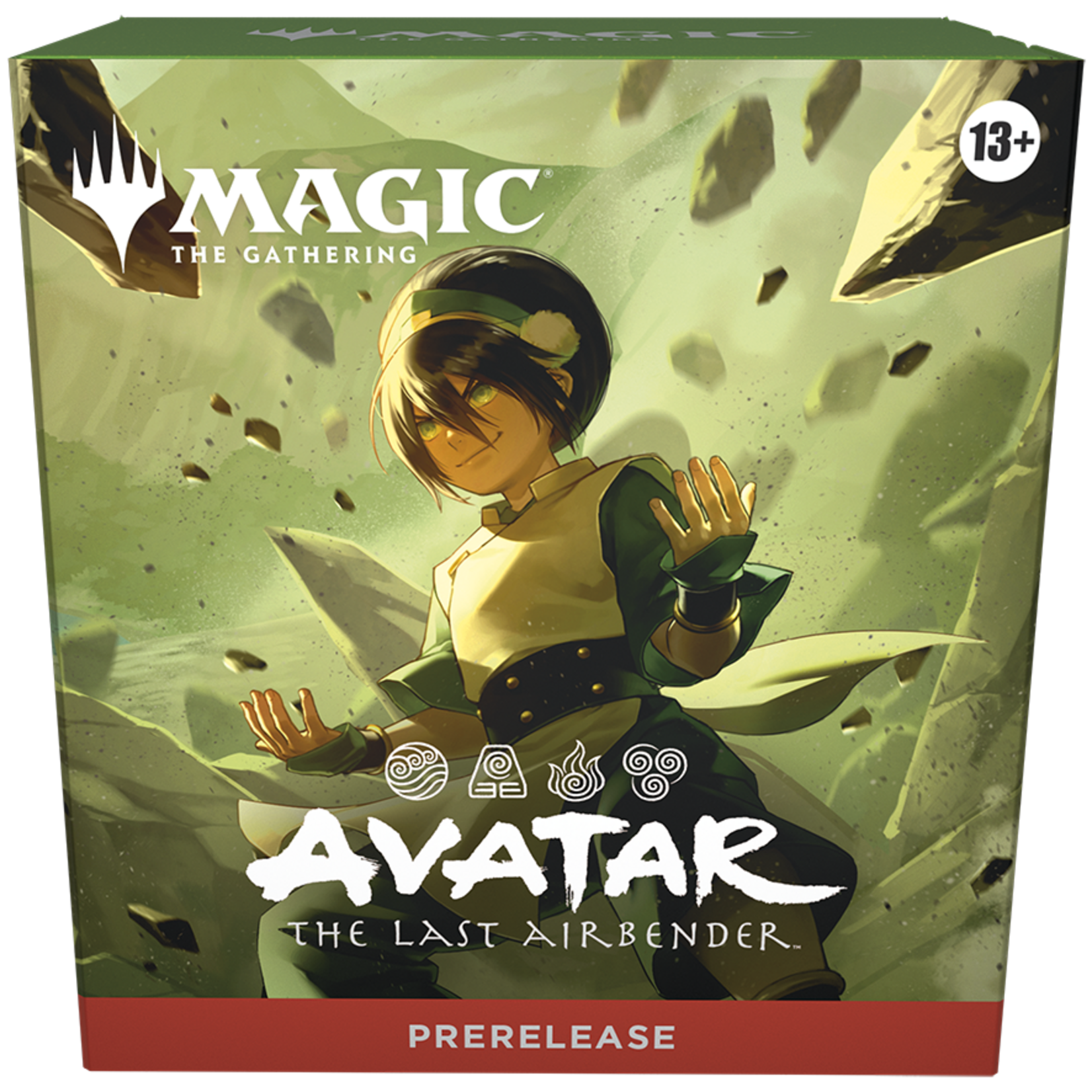 Wizards of the Coast Magic the Gathering Avatar The Last Airbender Toph GREEN Prerelease Kit