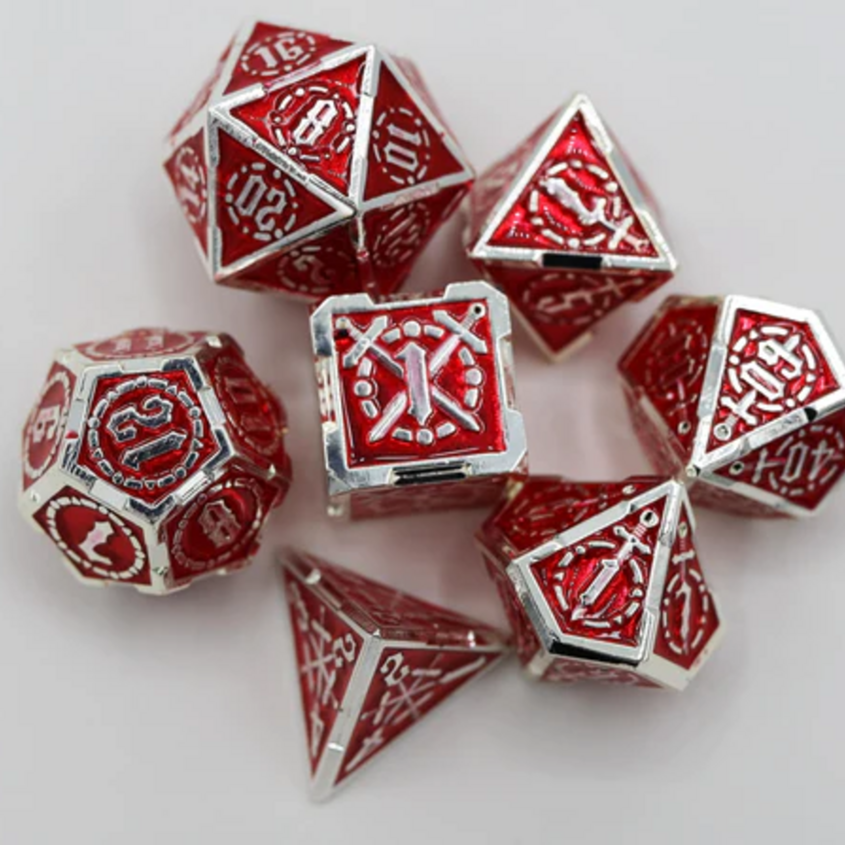 Foam Brain Games Sword of Hearts Metal 7 die set