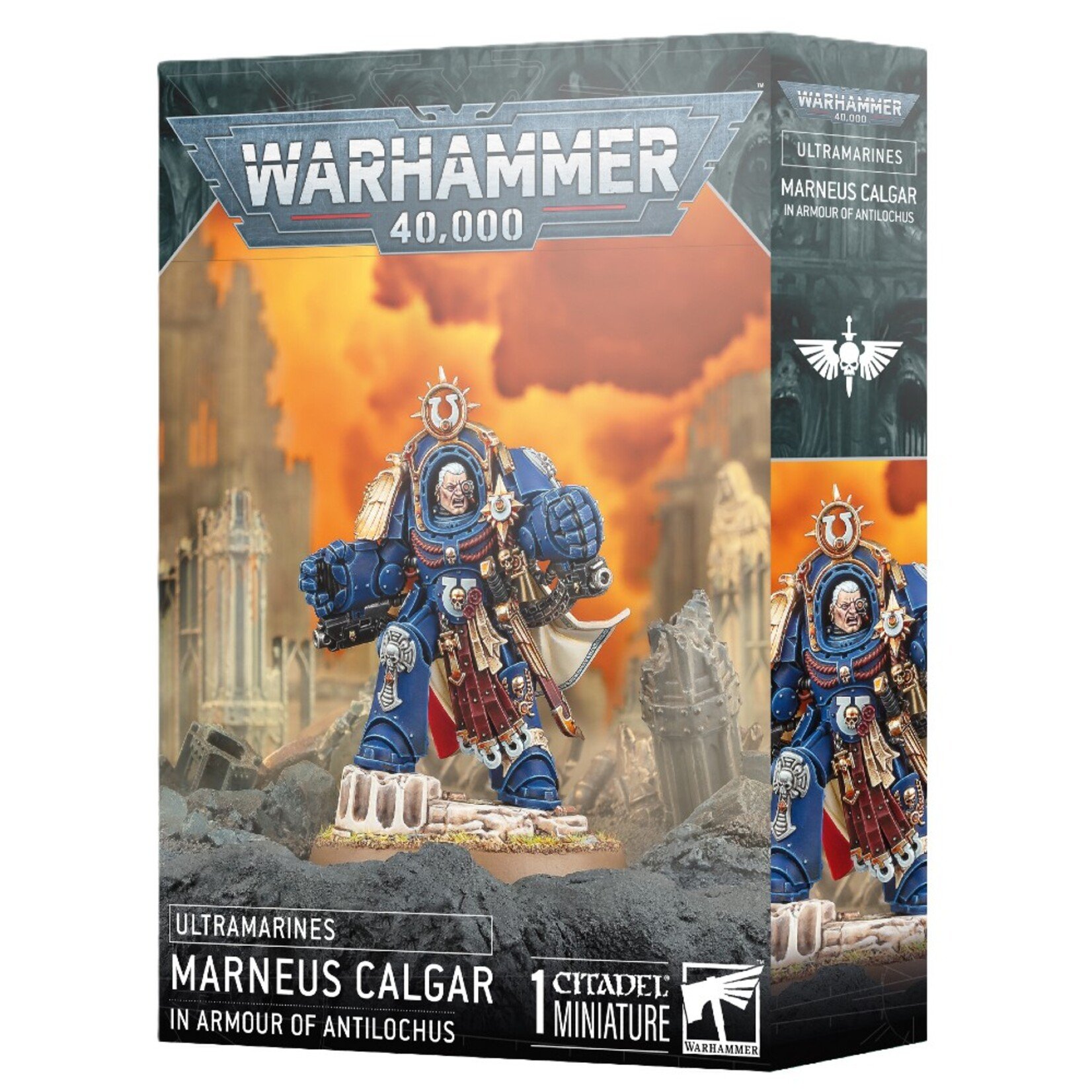 Games Workshop Warhammer 40k Space Marines Ultramarines Marneus Calgar in Armour of Antilochus