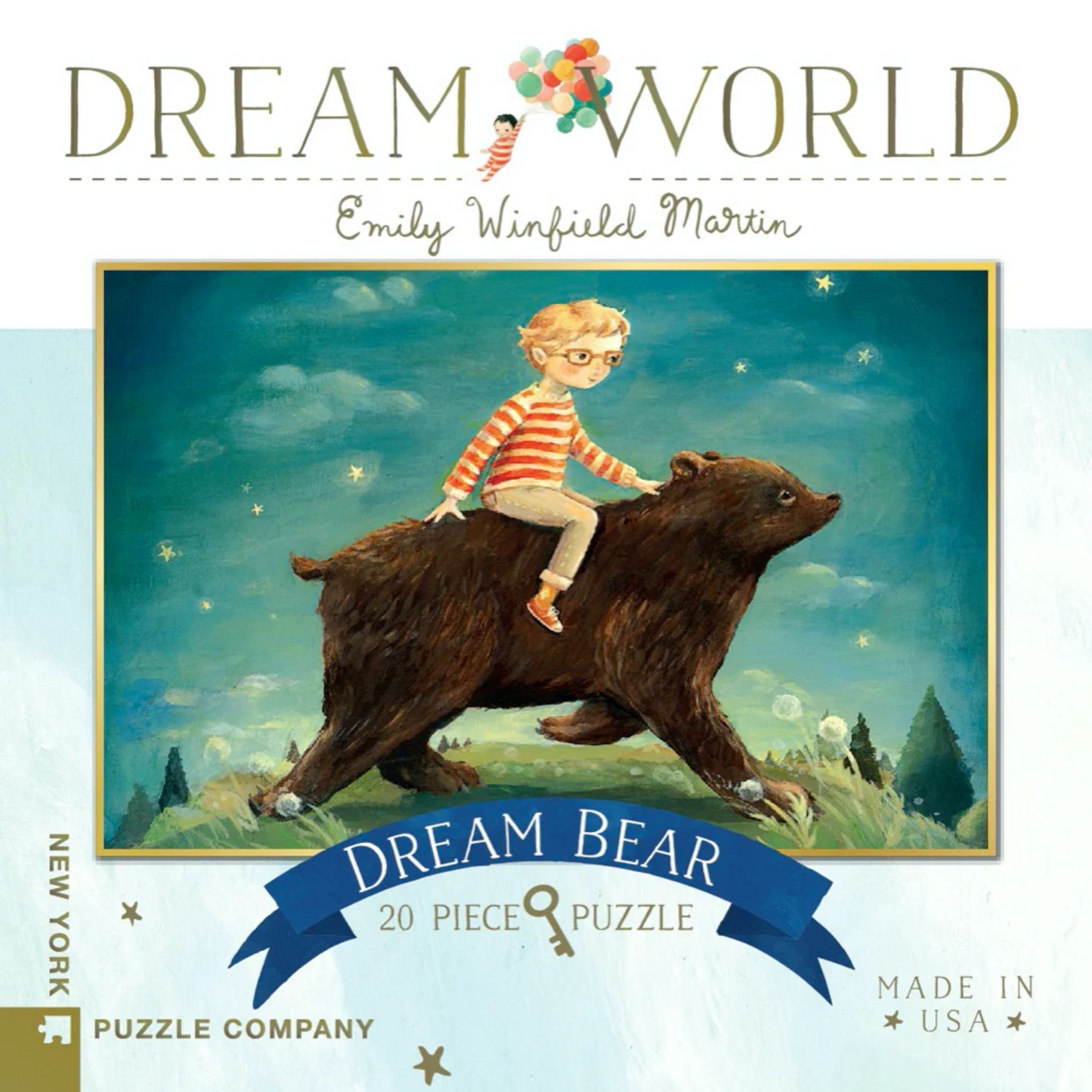 New York Puzzle Company 20 pc Mini Puzzle Dream Bear