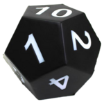 Kessler Corporation Giant Foam Dice d12 Black