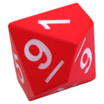 Kessler Corporation Giant Foam Dice d10 Red