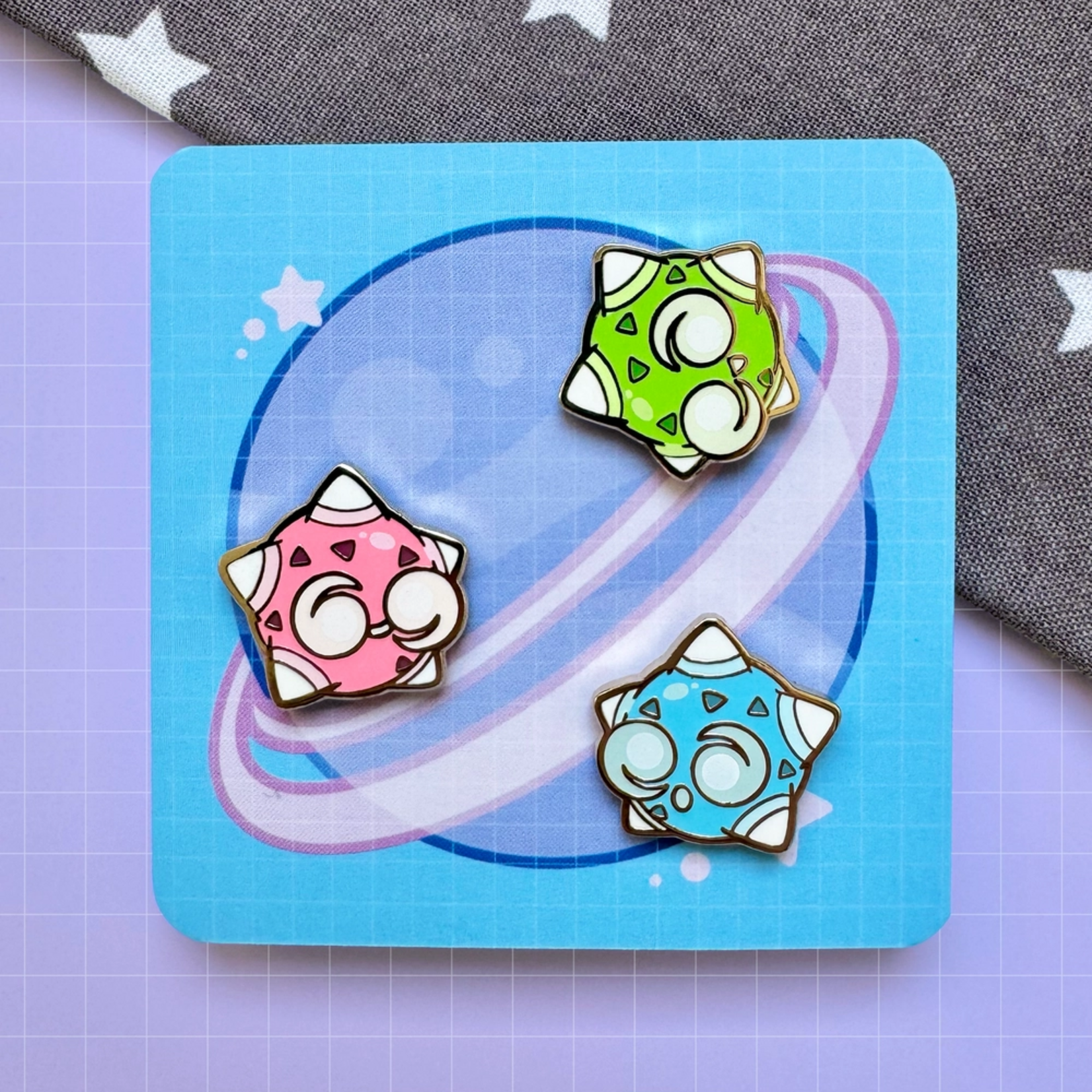 HeyyoJojo Pokemon Minior Galaxy Enamel Pin