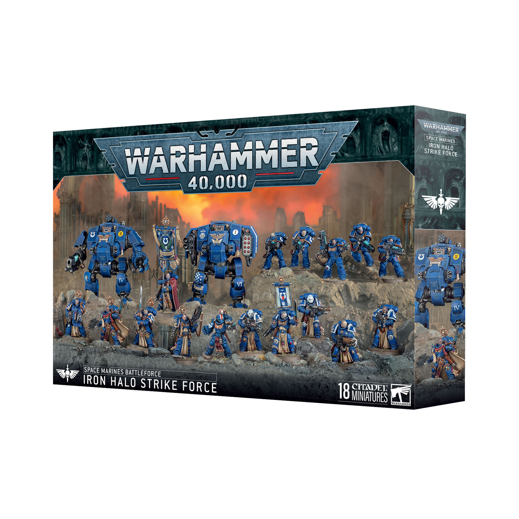 Games Workshop Warhammer 40k Battleforce Space Marines Iron Halo Strike Force