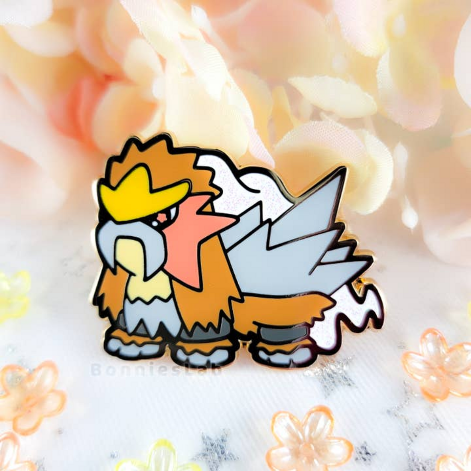 Bonnie's Lab Pokemon Entei Enamel Pin