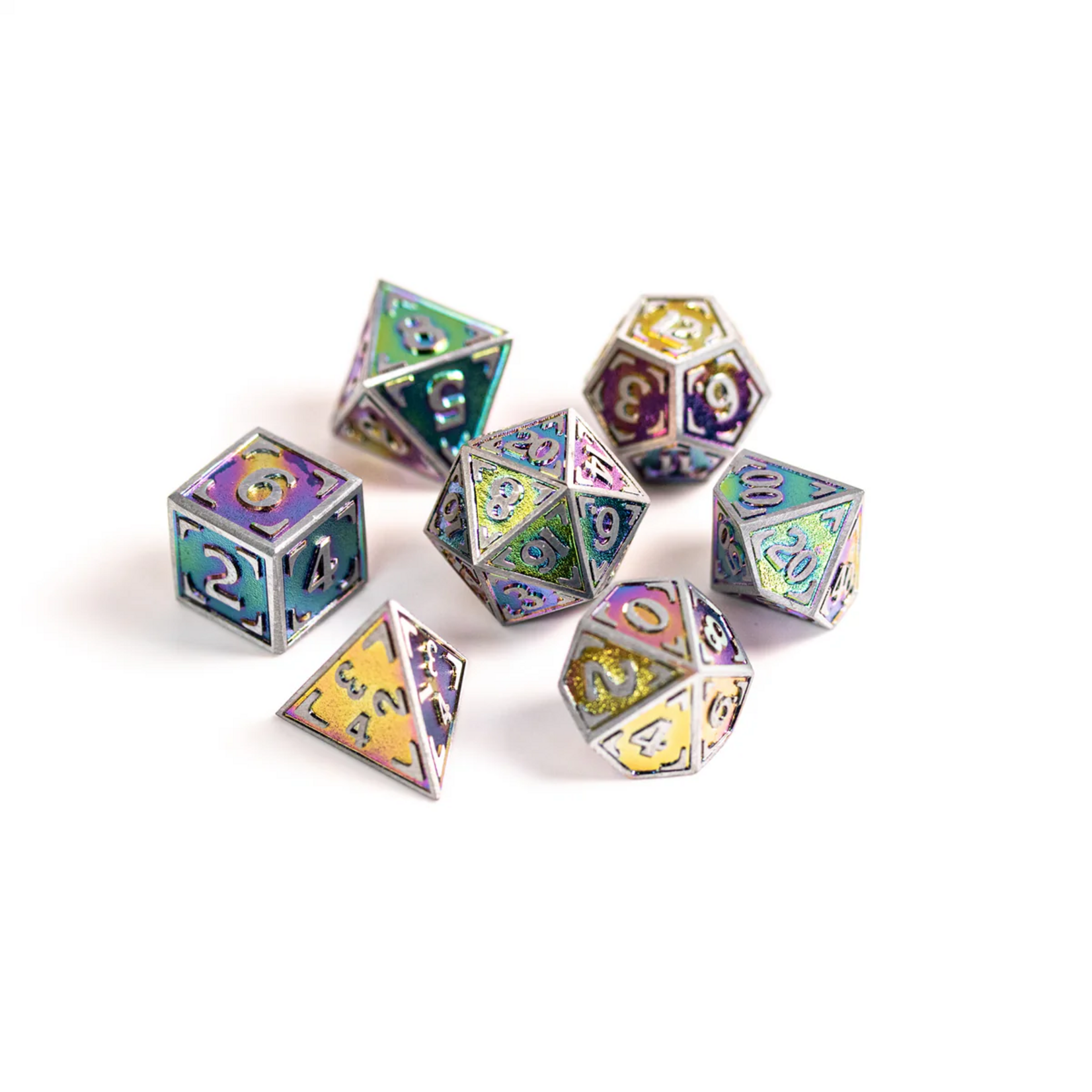 Die Hard Dice Die Hard Arcane Reticle Metal Polyhedral 7 die set
