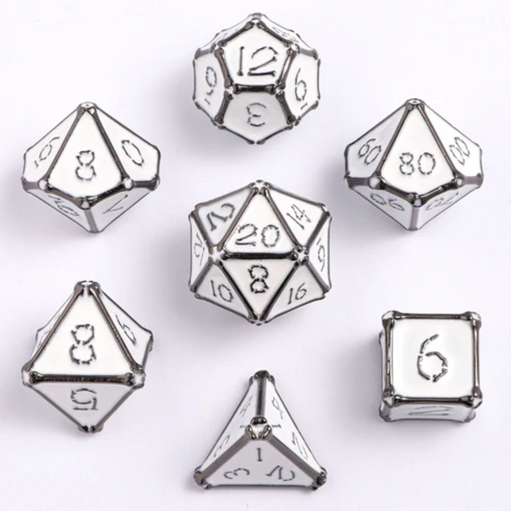 HYMGHO Hymgho Solid Metal Bone Collector Gunmetal w/ White Polyhedral 7 die set