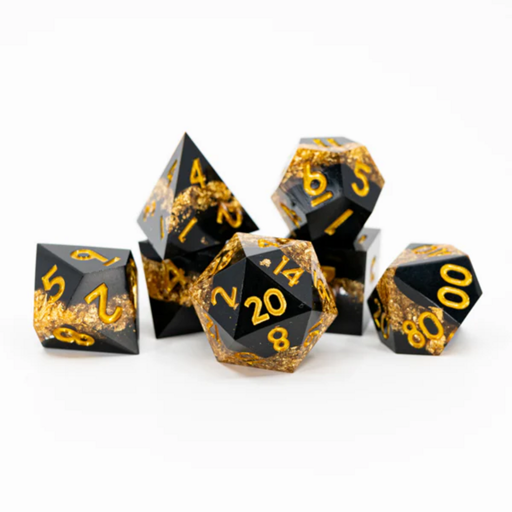 Ember Glow Ember Glow Sharp Edge All That Glitters Polyhedral 7 die set