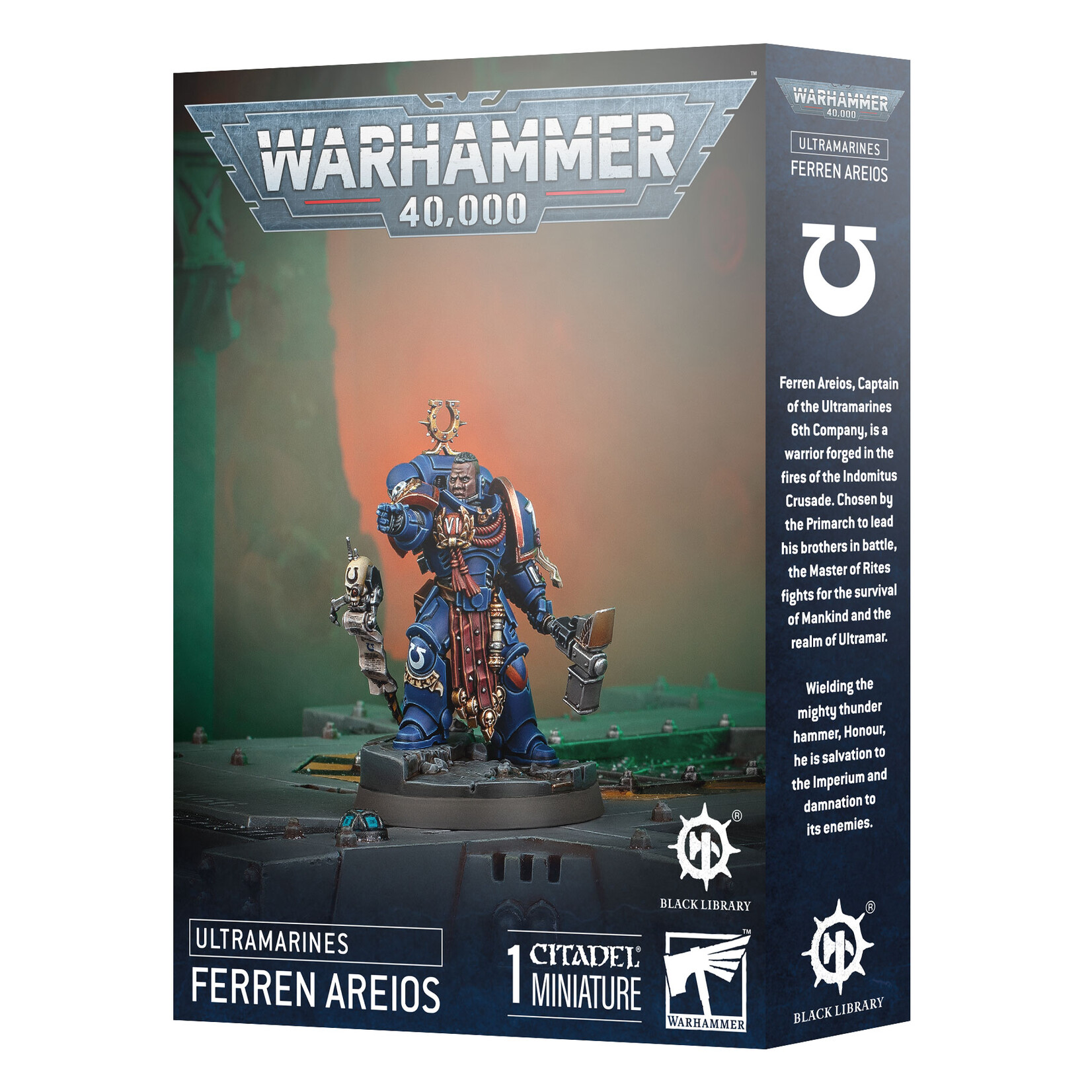 Games Workshop Warhammer 40k Space Marines Ultramarine Captain Ferren Areios Black Library