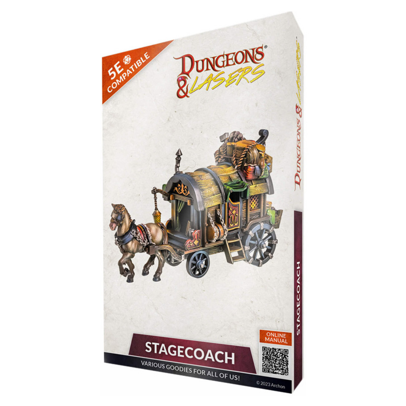 Archon Studios Dungeons and Lasers Miniatures Stagecoach