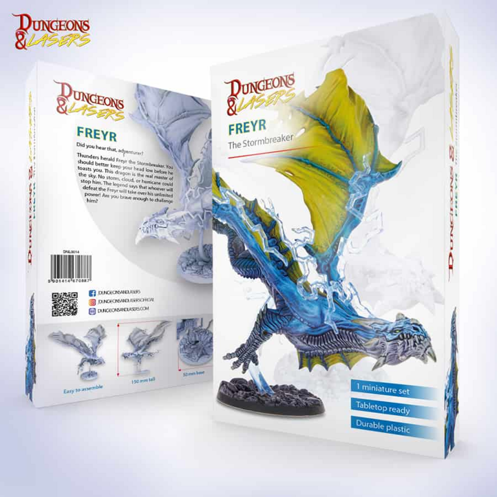 Archon Studios Dungeons and Lasers Dragon Minis Freyr the Stormbreaker
