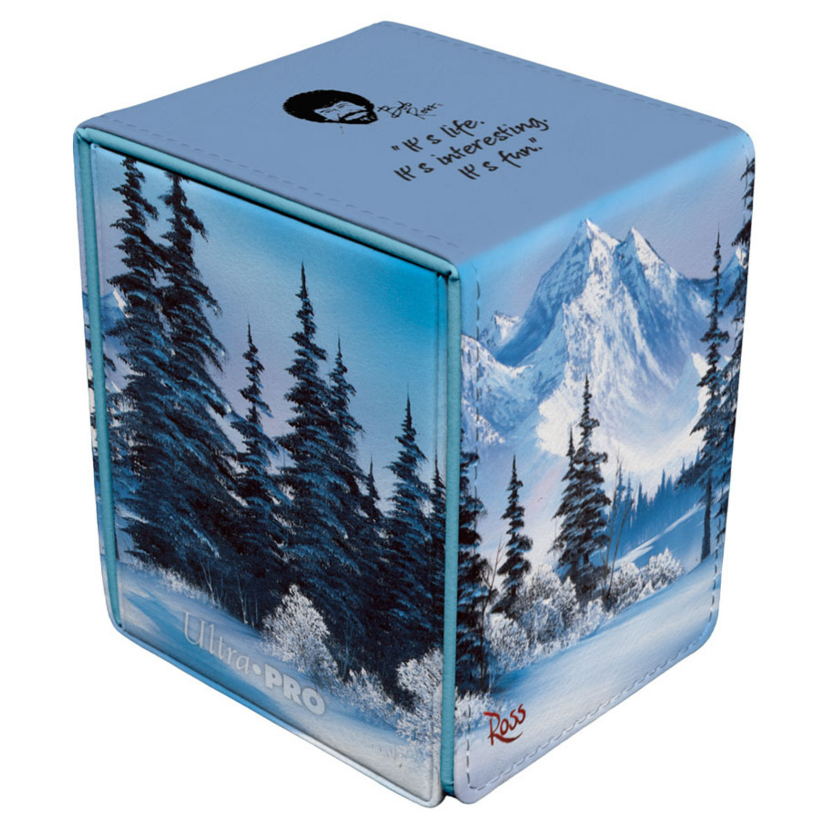 Ultra Pro Ultra Pro Deck Box Alcove Flip Bob Ross Winter Paradise