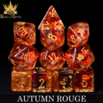 DND Dice DND Dice Autumn Rouge Polyhedral 11 die set