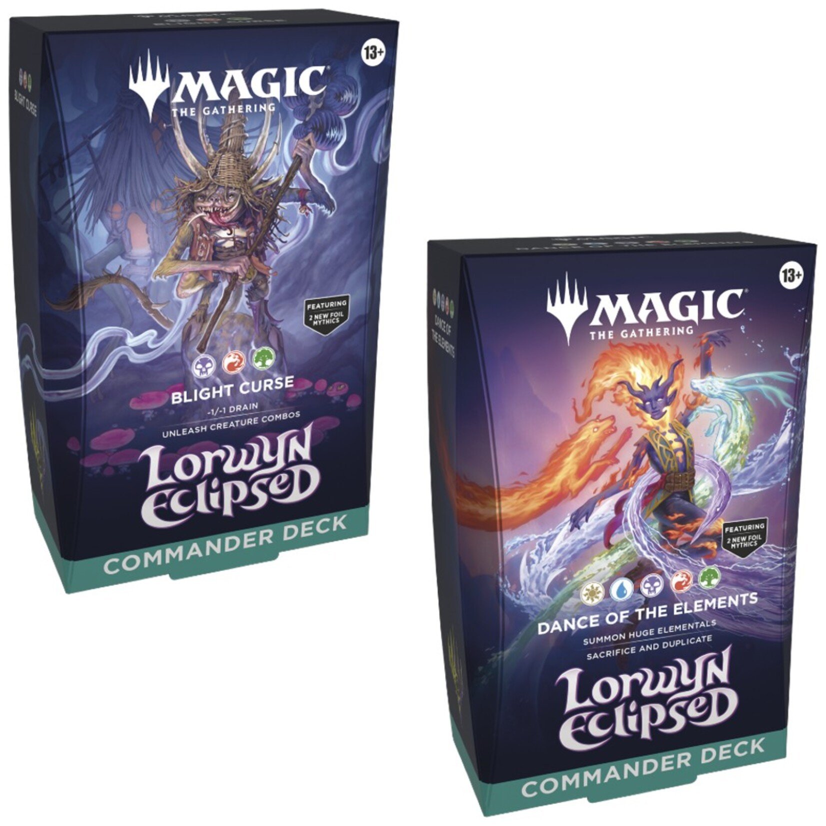 Wizards of the Coast Magic the Gathering Commander Deck Lorwyn Eclipsed Deck Duo