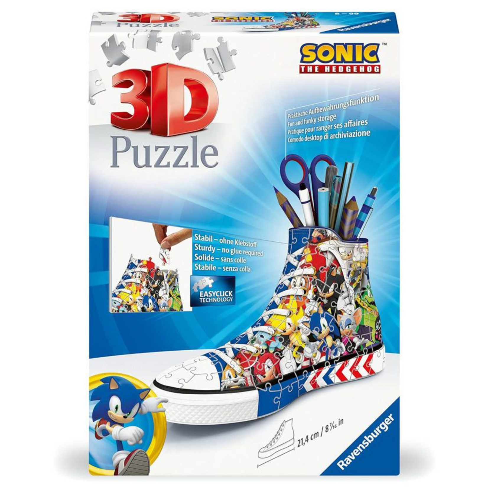 Ravensburger 108 pc 3D Puzzle Sonic the Hedgehog Sneaker