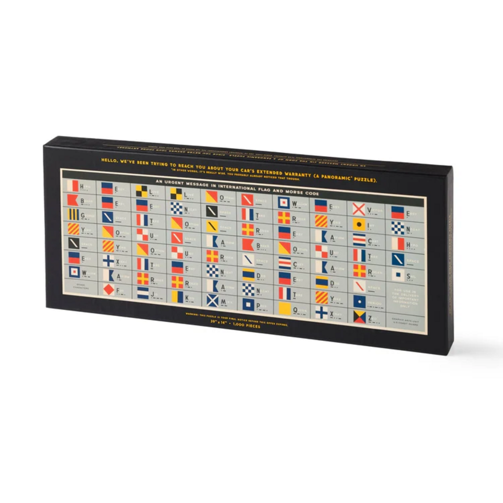 Galison 1000 pc Panoramic Puzzle An Urgent Message