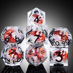 Dice Habit Dice Habit Liquid Core Dragon Ember Polyhedral 7 Die Set