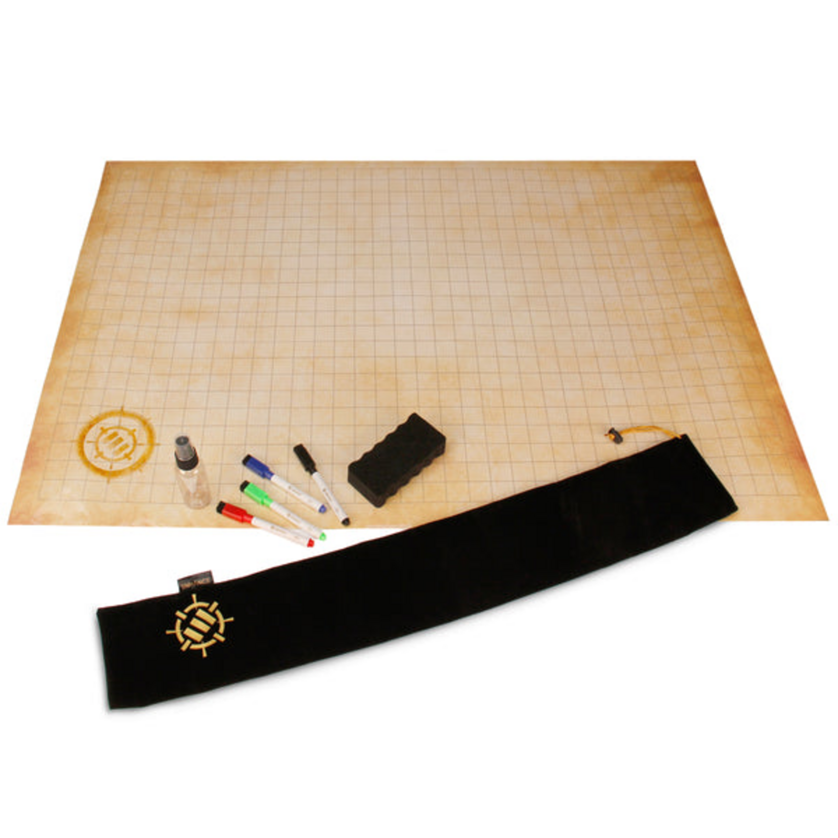 Enhance Gaming ENHANCE Tabletop RPG Grid Mat Campaign Kit Parchment
