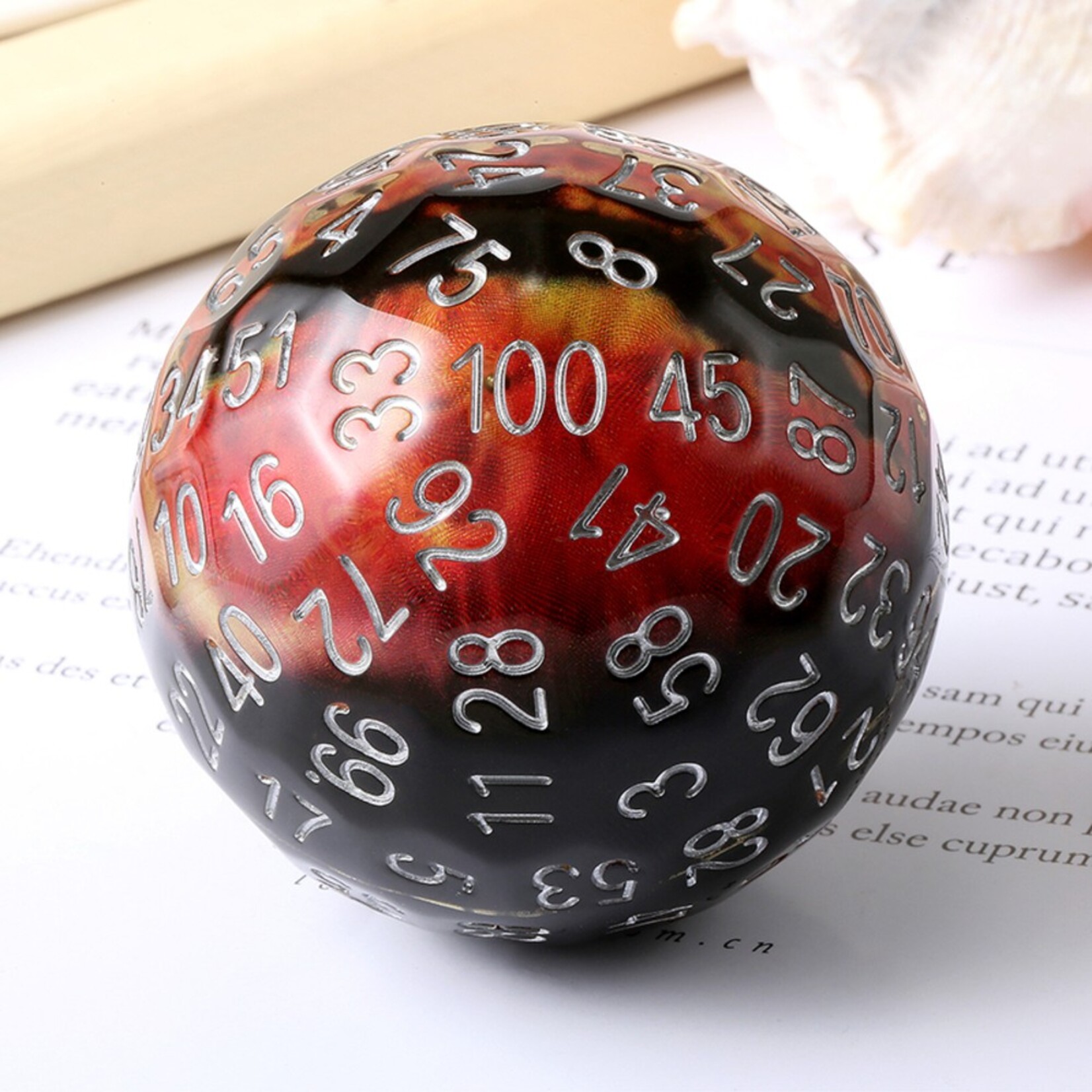 Dice Habit Dice Habit d100 Dragon Eye Red