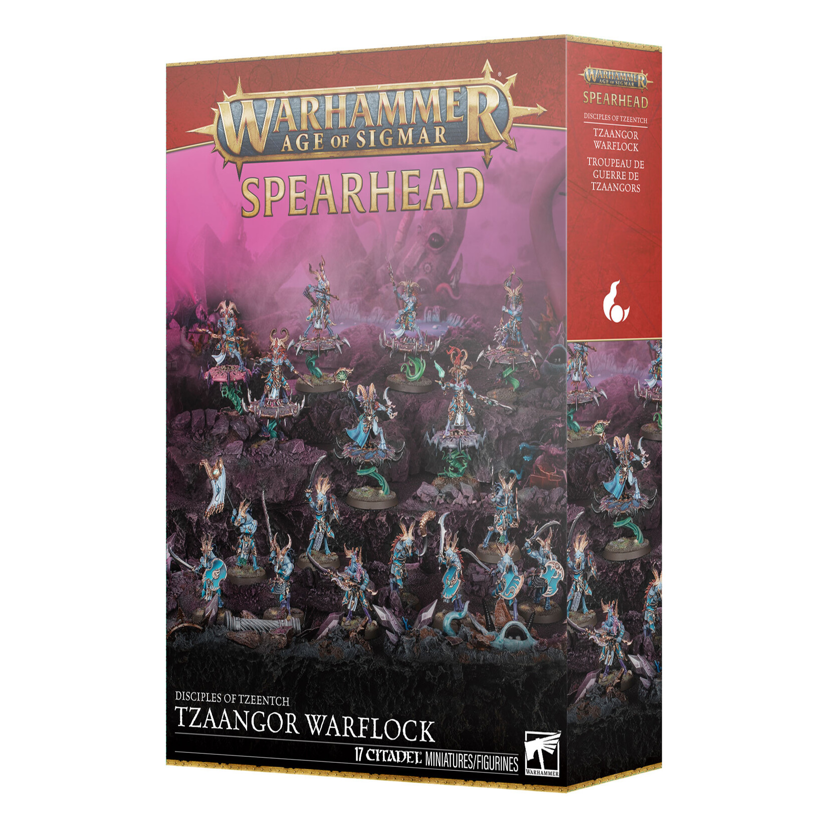 Games Workshop Warhammer Age of Sigmar Chaos Disciples of Tzeentch Spearhead Tzaangor Warflock
