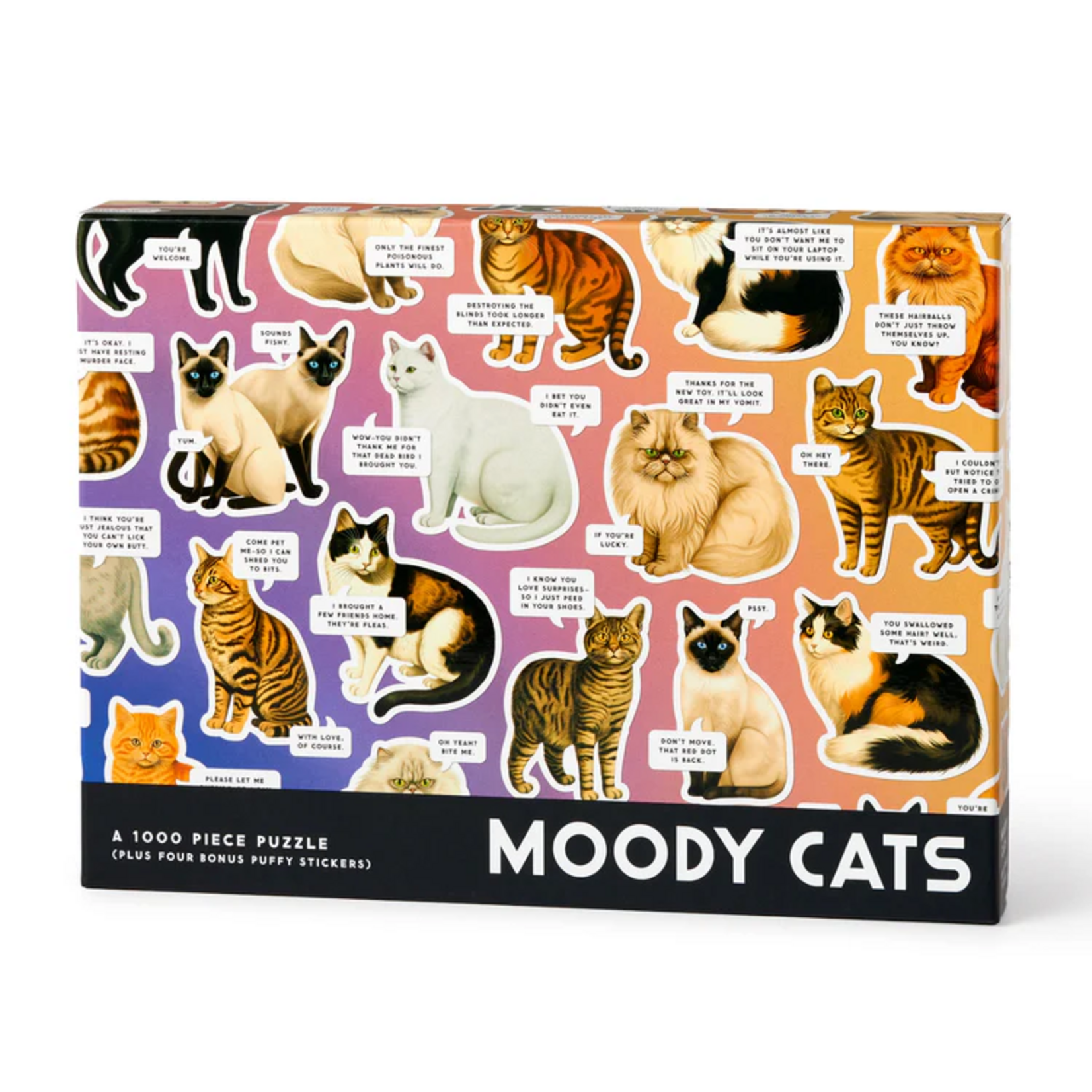 Galison 1000 pc Puzzle Moody Cats