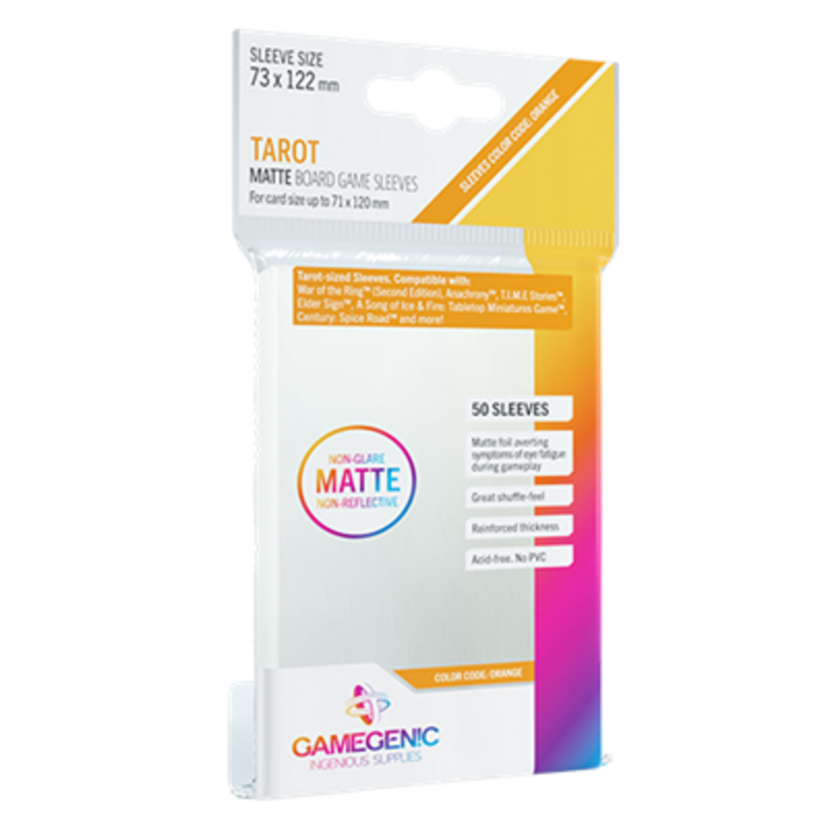 Gamegenic GameGenic Clear Matte Sleeves Tarot
