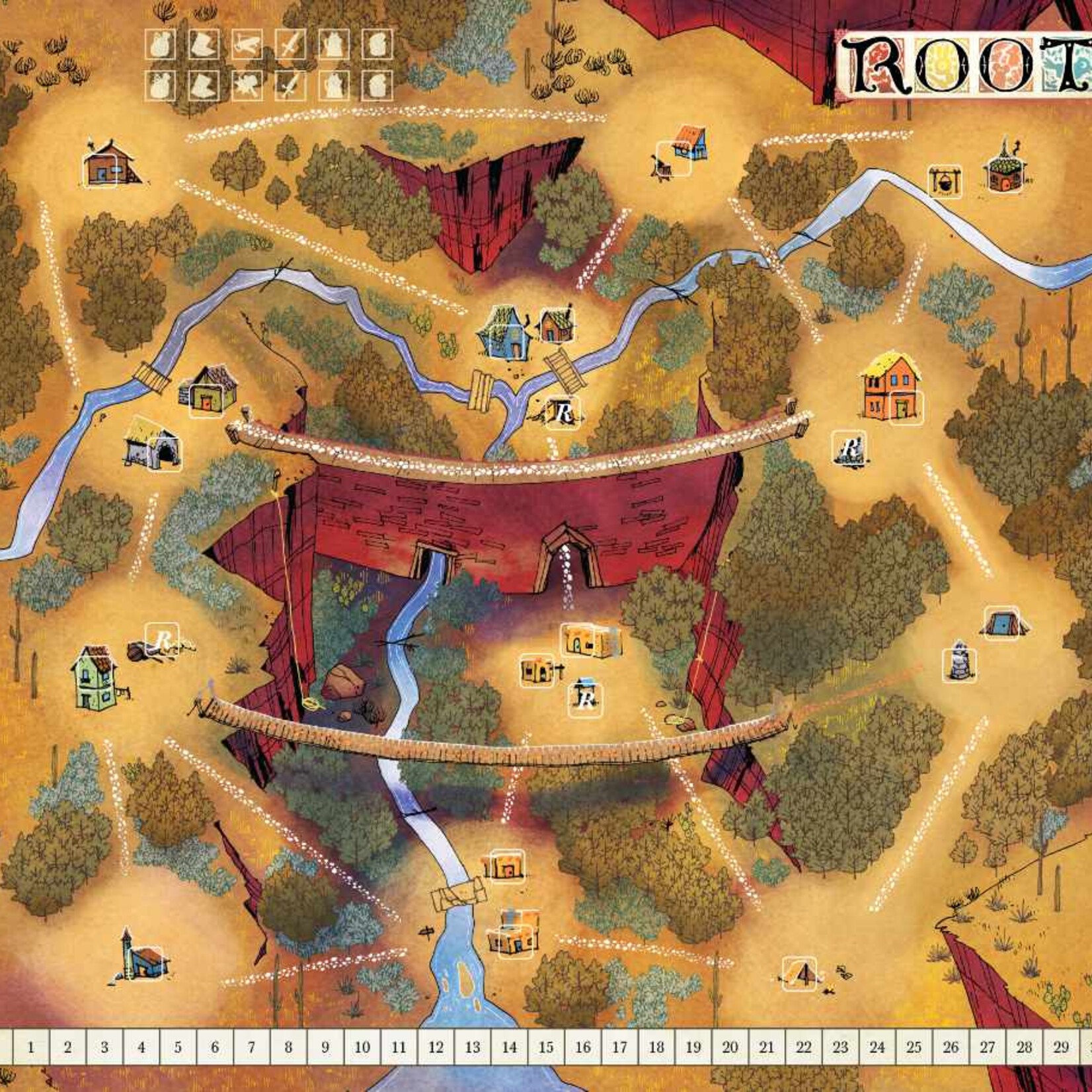 Leder Games Root Marsh / Gorge Playmat