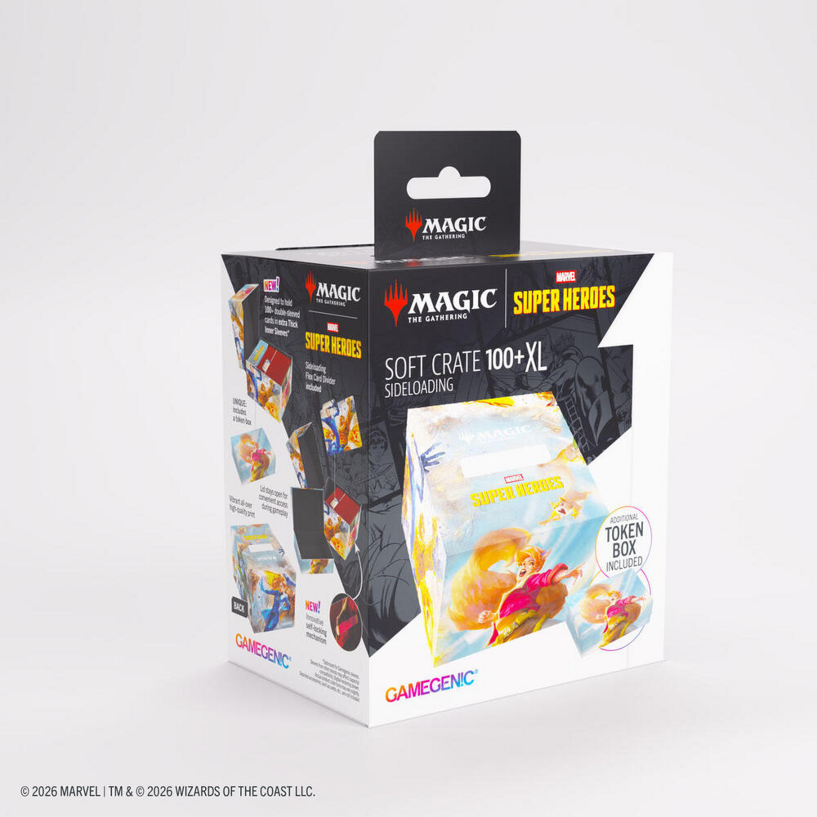 Gamegenic GameGenic Soft Crate 100+ XL Sideloading MTG Marvel Super Heroes Fantastic Four Go Nuts