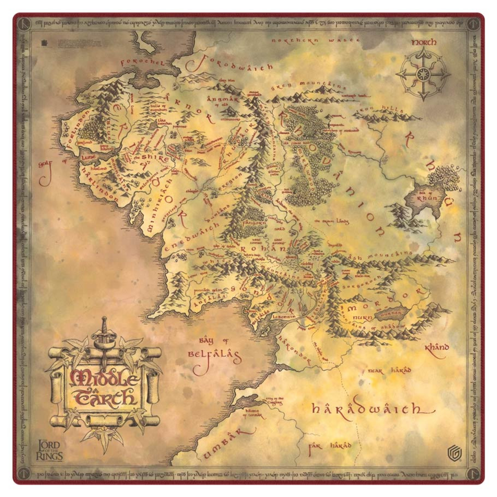 Ultimate Guard Ultimate Guard Playmat Oversized Lord of the Rings Places of Middle-earth