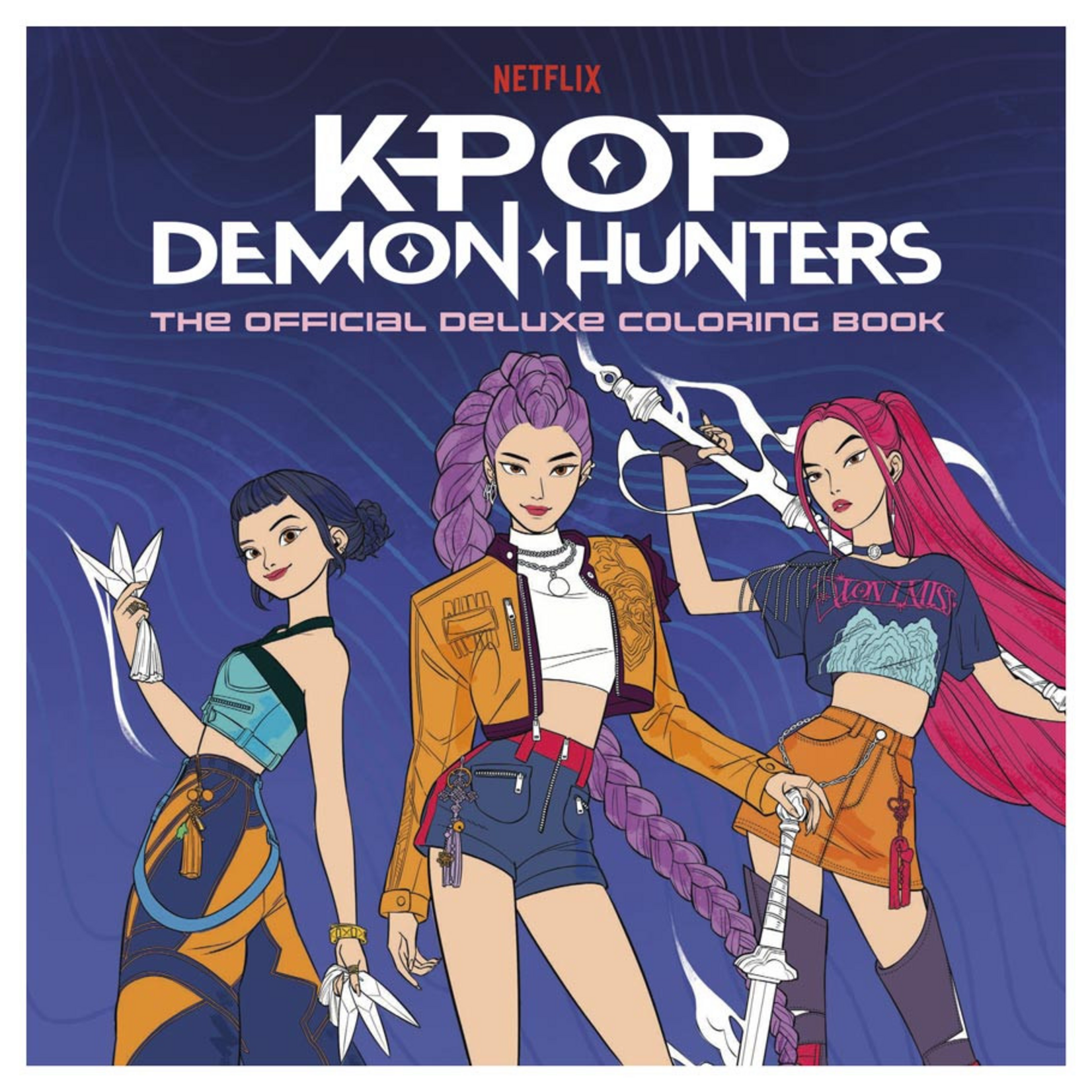 Penguin Random House Publishing KPop Demon Hunters The Official Deluxe Coloring Book