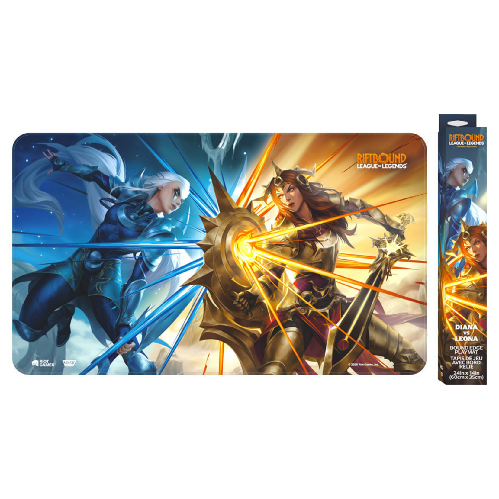 UVS Games UVS Playmat Riftbound Vendetta Diana vs Leona