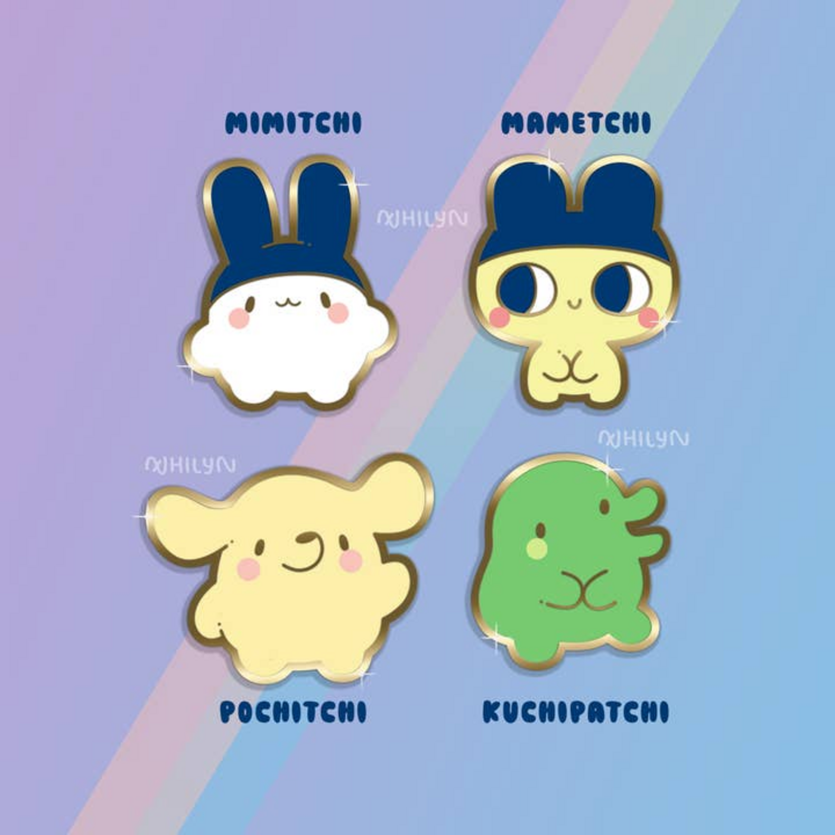 Xhilyn Tamagotchi Enamel Pins Mametchi