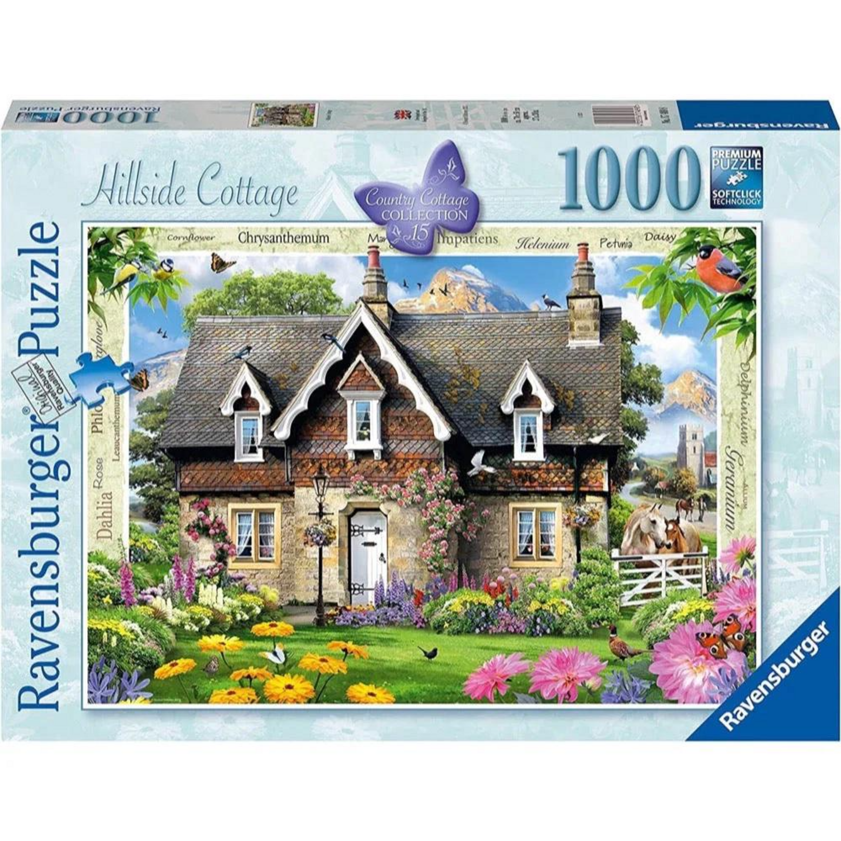 Ravensburger 1000 pc Puzzle Hillside Cottage