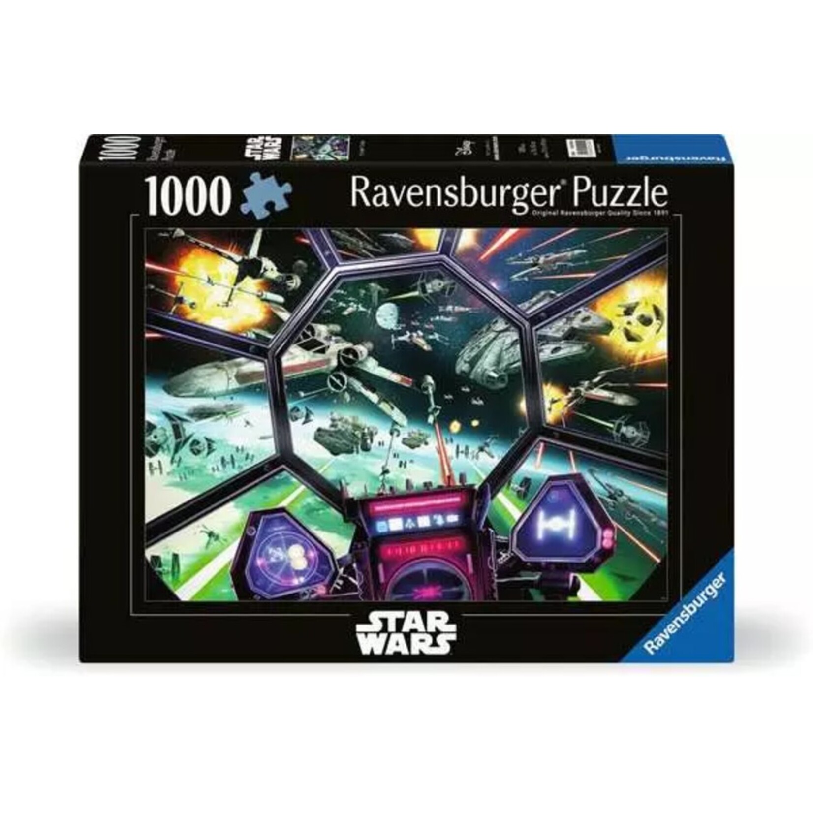 Ravensburger 1000 pc Puzzle Star Wars TIE Fighter Cockpit