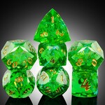 Dice Habit Dice Habit Faceted Sharp Edge Celtic Polyhedral 7 die set