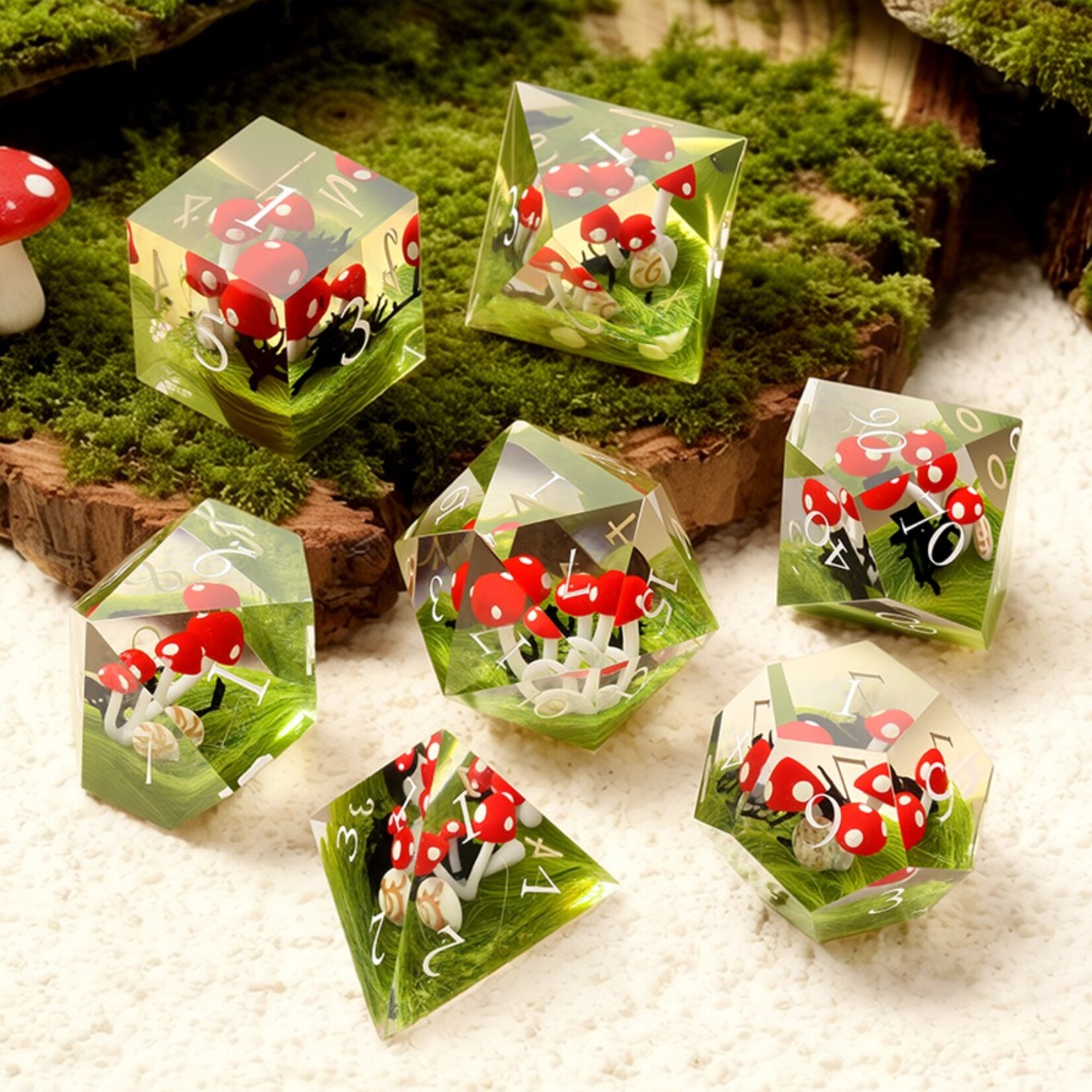 Dice Habit Dice Habit Sharp Edge Forage Polyhedral 7 die set